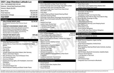 2021 Jeep Cherokee Latitude Lux