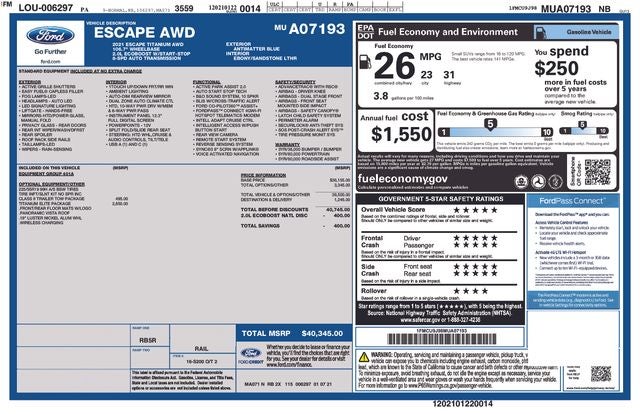2021 Ford Escape Titanium