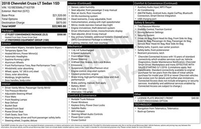 2018 Chevrolet Cruze LT