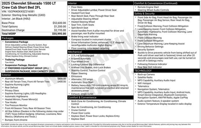 2025 Chevrolet Silverado 1500 LT