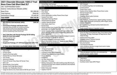 2021 Chevrolet Silverado 1500 LT Trail Boss