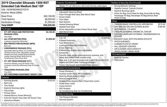 2019 Chevrolet Silverado 1500 RST