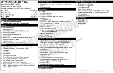 2019 GMC Acadia SLE-1