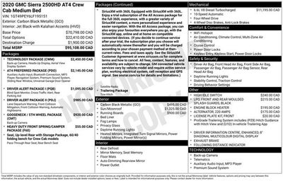 2020 GMC Sierra 2500HD AT4