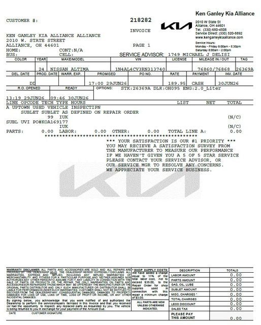 2024 Nissan Altima 2.0 SR