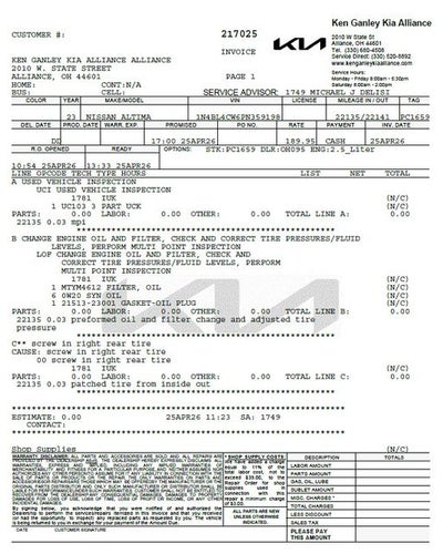 2023 Nissan Altima 2.5 SR
