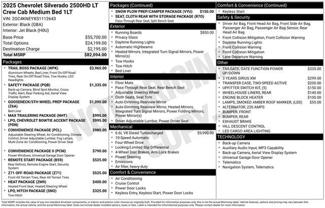 2025 Chevrolet Silverado 2500HD LT