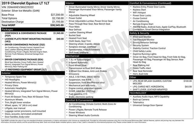 2019 Chevrolet Equinox LT