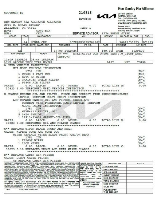 2024 Honda HR-V LX