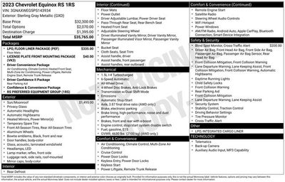2023 Chevrolet Equinox RS