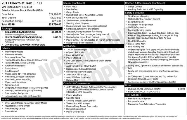 2017 Chevrolet Trax LT