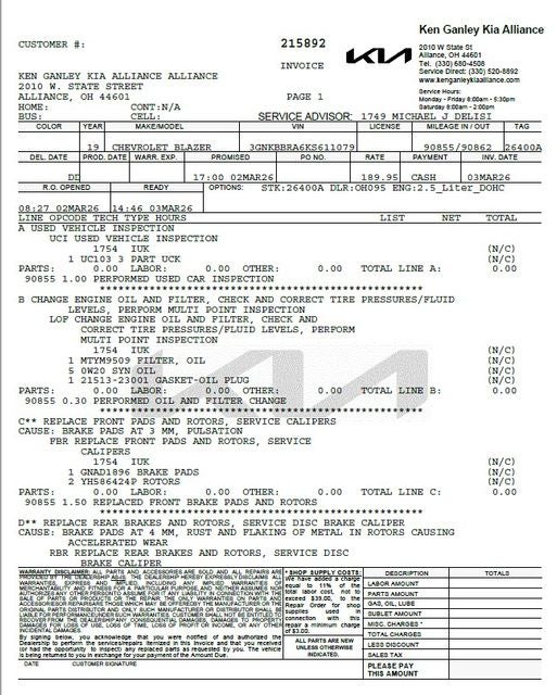 2019 Chevrolet Blazer Base 1LT