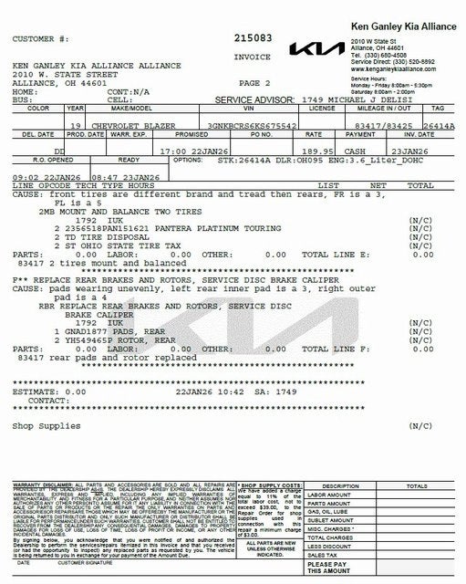 2019 Chevrolet Blazer Base 2LT