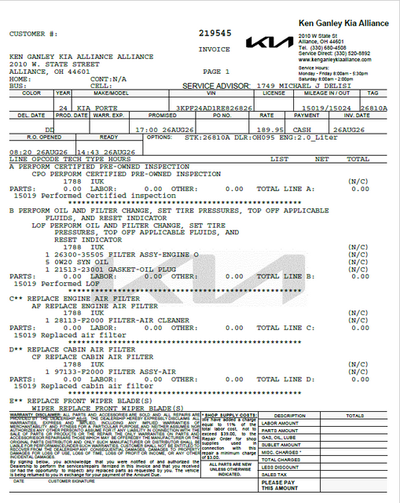 2024 Kia Forte LXS