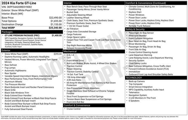 2024 Kia Forte GT-Line