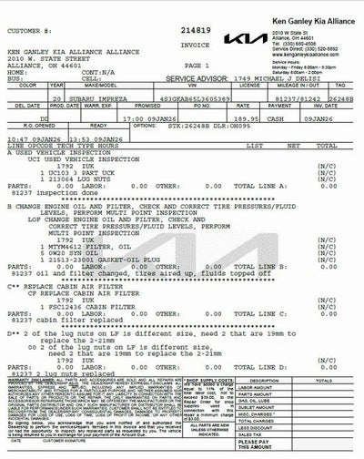 2020 Subaru Impreza Base