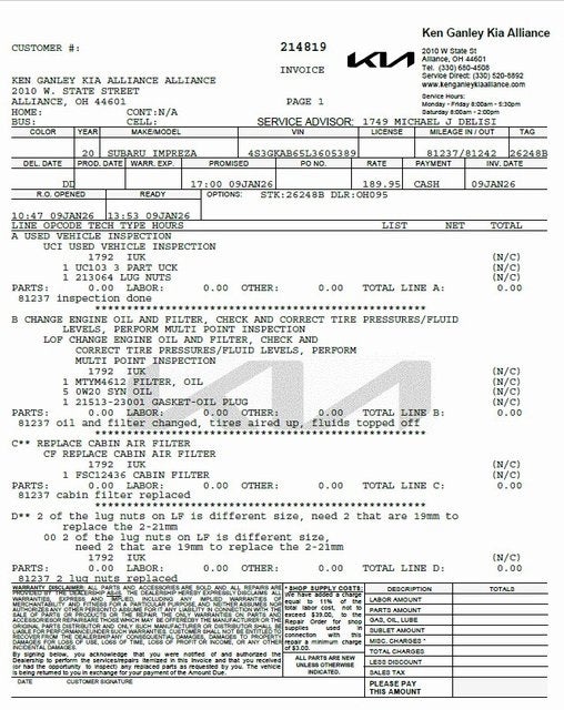 2020 Subaru Impreza Base