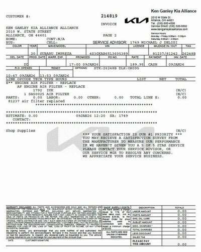 2020 Subaru Impreza Base