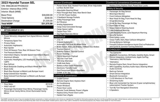 2023 Hyundai Tucson SEL