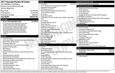 2017 Hyundai Elantra SE