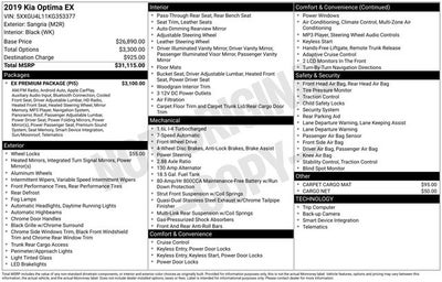 2019 Kia Optima EX Turbo