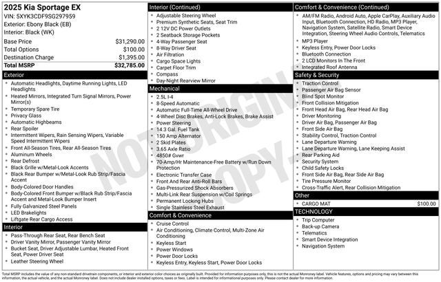 2025 Kia Sportage EX