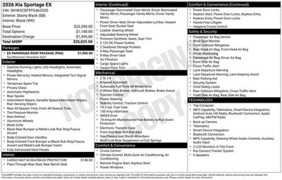 2026 Kia Sportage EX