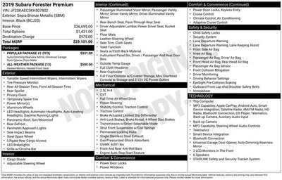 2019 Subaru Forester Premium