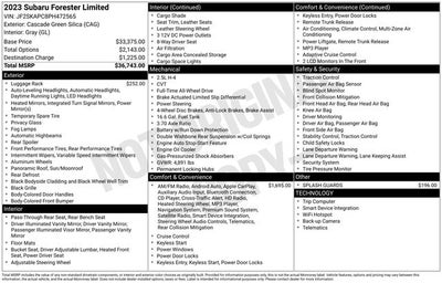 2023 Subaru Forester Limited