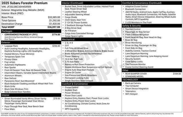 2025 Subaru Forester Premium