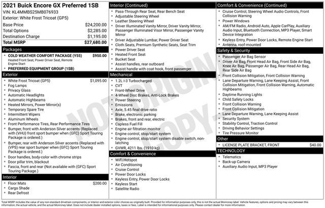 2021 Buick Encore GX Preferred