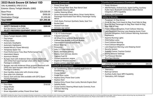 2023 Buick Encore GX Select