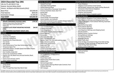 2024 Chevrolet Trax 2RS