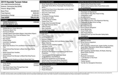 2019 Hyundai Tucson Value