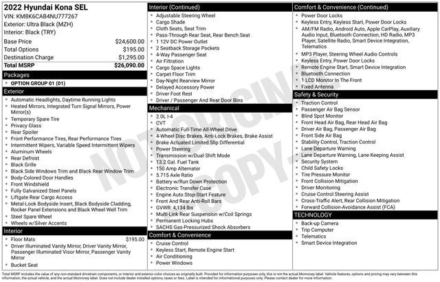 2022 Hyundai Kona SEL