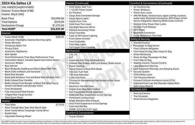 2024 Kia Seltos LX