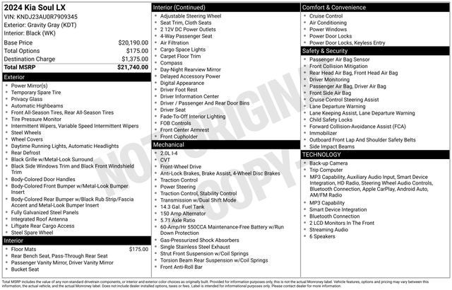 2024 Kia Soul LX