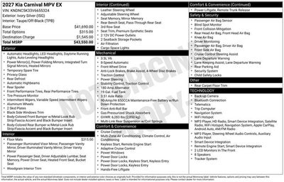 2027 Kia Carnival EX