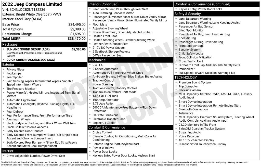 2022 Jeep Compass Limited